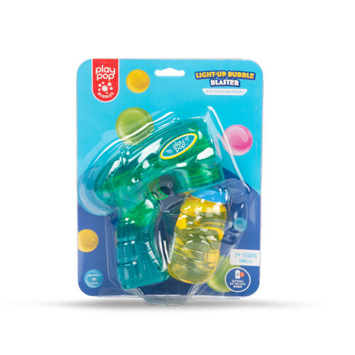 Play Pop Bubble Light-Up Bubble Blaster