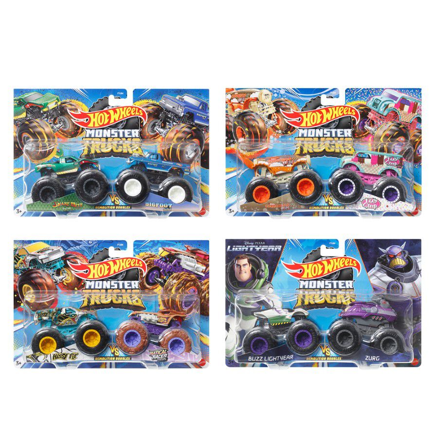 Hot Wheels Monster 1:64 Demolition Doubles - Assorted | Toys