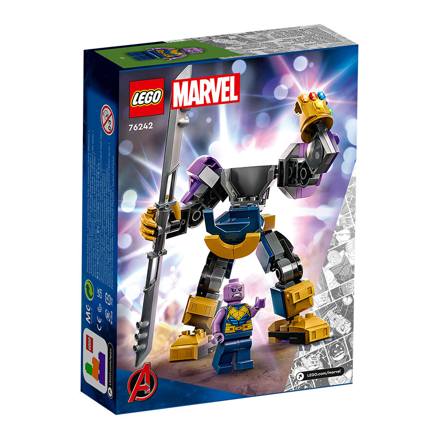 LEGO Thanos Minifigure with Gauntlet and 6 Infinity Stones from