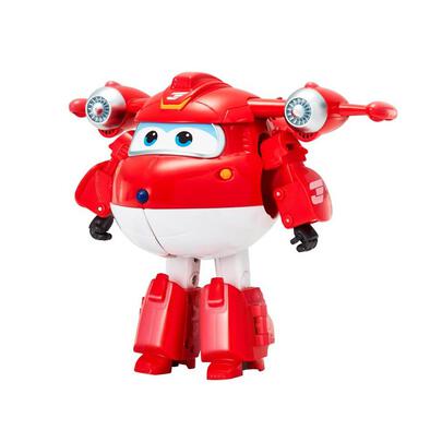 Super Wings 6'' Deluxe Transforming Supercharged Crystal Airplane Toys,  Season 4 Action Figure, Plane to Robot, Toy Plane Vehicle for 3 4 5 Year  Old